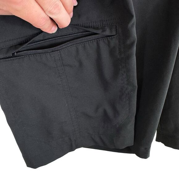Chaps Black Lightweight Athletic Golf Shorts Zippered Pockets Men's Size 42 - Picture 5 of 6